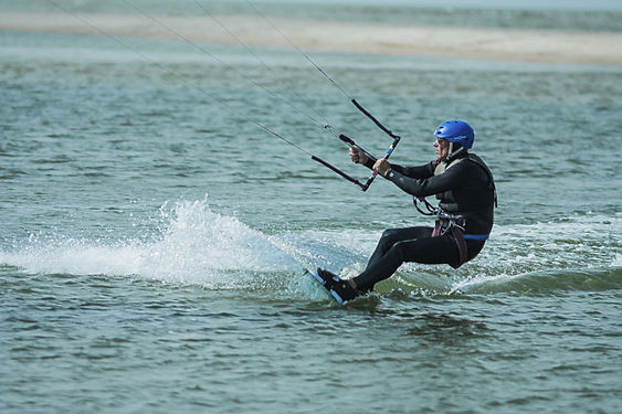 sliding on the water