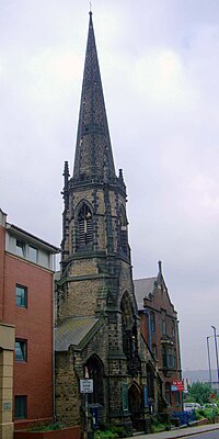 St Matthew's Church, Sheffield. By Flockton & Son; 1854-55. St Matthews, Carver Street.jpg