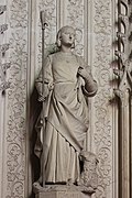 Statue de Sainte-Solange patronne du Berry.jpg