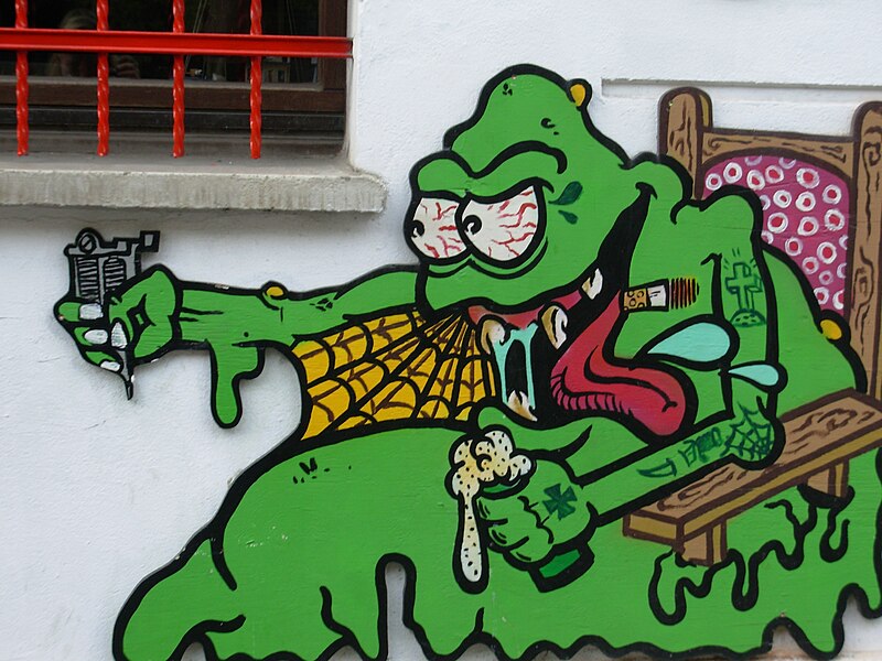 File:Street Art - Green Monster.jpg