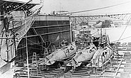 US Navy submarines in Drydock Dewey, c. 1912