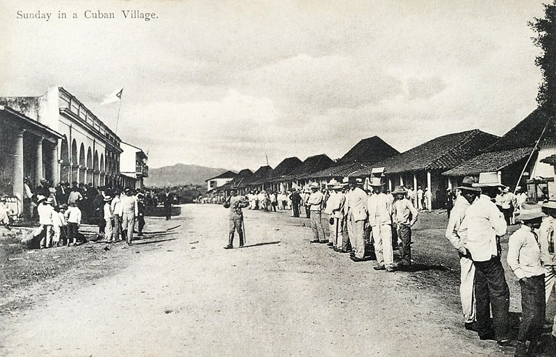 File:Sunday in a cuban village.jpg