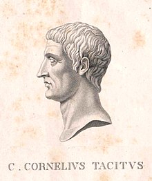 The Roman historian Tacitus Tacitus, Cornelius (50 - 116).jpg