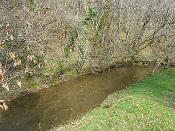 Le Taravellou au nord du lieu-dit Bord, en limite de Châtres (à gauche) et Saint-Rabier.