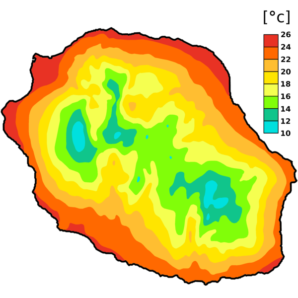 File:Température annuelle moyenne à La Réunion.png