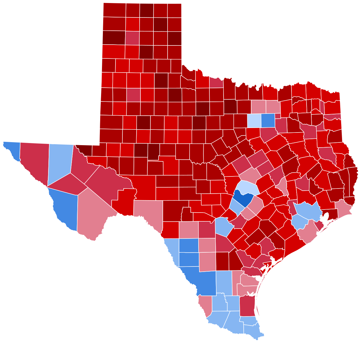 2020 United States presidential election in Texas - Wikipedia