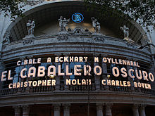 L'insegna del film al cinema Coliseum di Barcellona