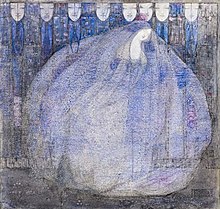 The Mysterious Garden, 1911, by Margaret Macdonald Mackintosh The Mysterious Garden (1911) by Margaret Macdonald Mackintosh.jpg