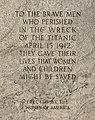 Titanic Memorial (Washington, D.C.) - inscription 1.jpg