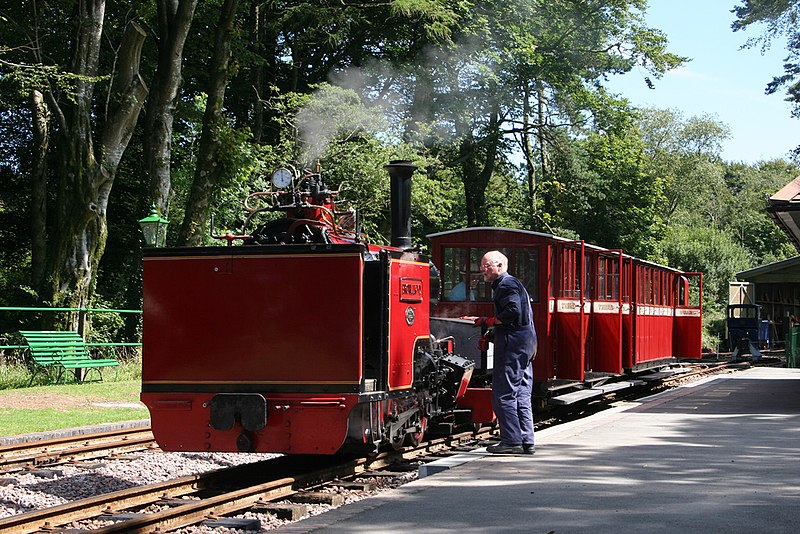 File:Train at Woody Bay Station.jpg