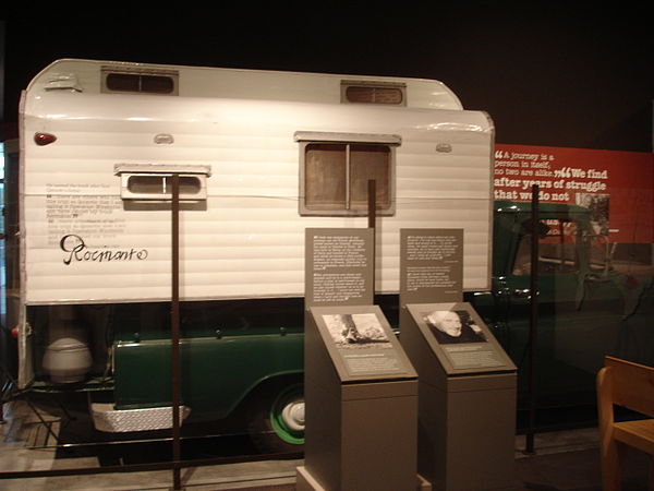 Rocinante, camper truck in which Steinbeck traveled across the United States in 1960