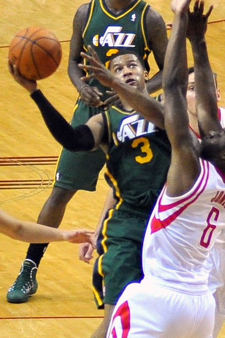 Burke with the Jazz in March 2014
