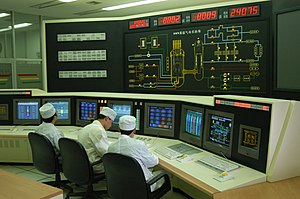 Пульт управления реактора HTR-10