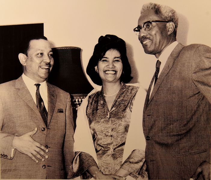 File:Tunaku Ja'afar and his wife Tuanku Njihah in an event at their home in Lagos, Nigeria in 1965, when he served as an Ambassador. The Tuanku Ja'afar Royal Gallery, Seremban.jpg