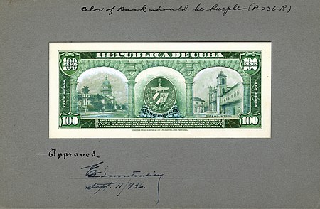 Fail:US-BEP-República_de_Cuba_(progress_proof)_100_silver_pesos,_1930s_(CUB-74-reverse).jpg