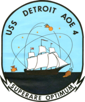 Crest of Detroit USS Detroit (AOE-4) crest 1970.png