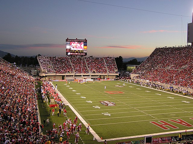 Rice-Eccles Stadium on the campus of the University of Utah