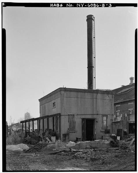 File:VIEW NORTHEAST, WEST AND SOUTH ELEVATIONS. - Ellis Island, Incinerator, New York Harbor, New York, New York County, NY HABS NY,31-ELLIS,1B-3.tif