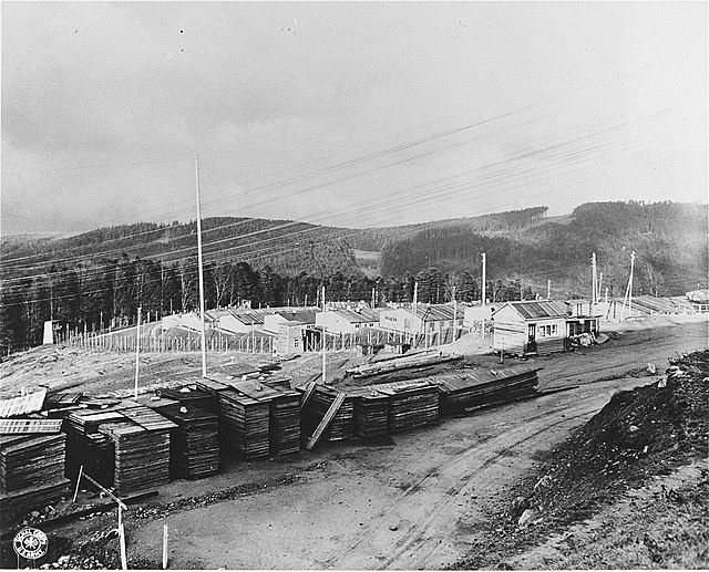 View of the camp after liberation