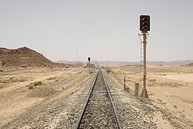 Linia de cale ferată Wadi Rum, calea ferată Hejaz, Iordania.jpg