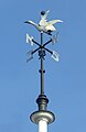 Weather vane atop 443-451 Christchurch Road in Boscombe, erected in 1899. [256]