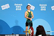 Deutsch: Gewichtheben bei den Olympischen Jugendspielen 2018; Tag 2, 10. Oktober 2018; Jungen 62 kg English: Weightlifting at the 2018 Summer Youth Olympics at 8 October 2018 – Boys' 62 kg