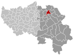 Welkenraedt Liège Бельгия Map.png