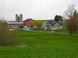 Farm in the southern part of the township