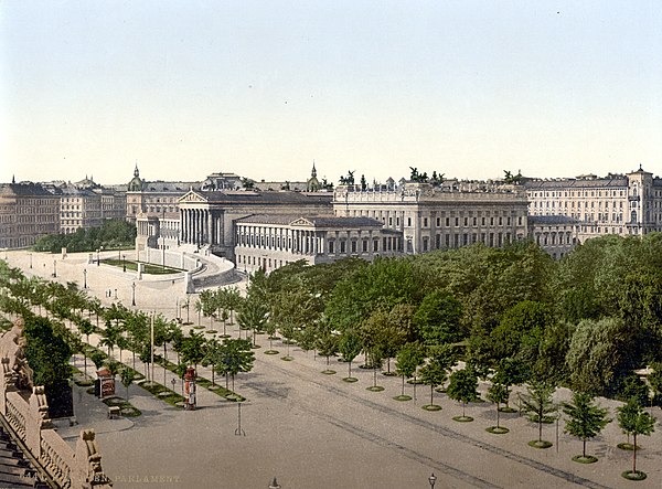 Austrian Parliament building (c. 1900)