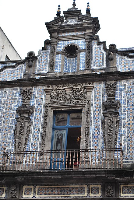 Casa de los Azulejos, Mexico City, 18th century, with azulejos