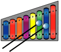 Xylophone (colourful).svg