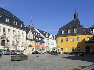 Zschopau Town in Saxony, Germany