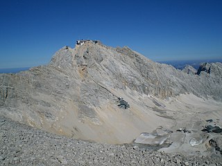 Zugspitzgipfel von Südwesten (Schneefernerkopf)