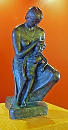 "Mercy" sculpture by Oliver LaGrone in UNM Hospitals, Albuquerque.jpg