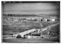 'Shell' oil tanks near Haifa showing bridge across R.R. (i.e., railroad) LOC matpc.03411.tif