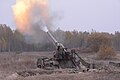 Combat firing of artillery units at the "Divichki" training ground, 2016