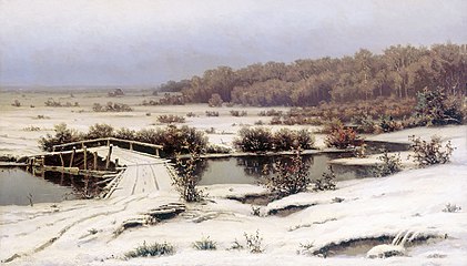 Neige précoce. Galerie Tretiakov (1883).