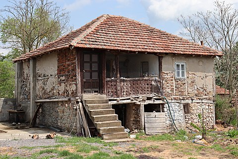A traditional house in the village of Bučište