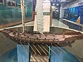 Model of the Pyeongjeonseon, flat ship with ten cannons