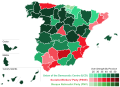 Results by province for the 1979 Spanish election.
