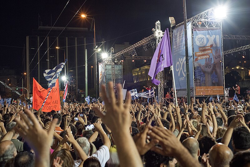 File:20150703 Greek Referendum Demonstration for NO syntagma square Athens Greece.jpg