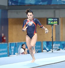Petisco at the 2018 Youth Olympic Games 2018-10-08 Gymnastics at 2018 Summer Youth Olympics - Girls' Artistic Gymnastics - Vault qualification (Martin Rulsch) 222.jpg