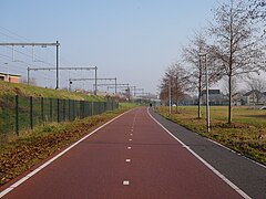 Almere Stad, Streckenabschnitt entlang des Odeonparks