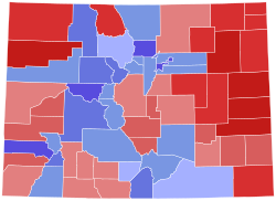 2022 Colorado Secretary of State election results map by county.svg