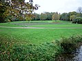 Le parc du château de Tronjoly : le théâtre en plein air.