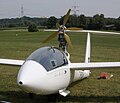 Klapp-Propeller auf einem Segelflugzeug