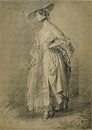 A woman with a rose drawn by Thomas Gainsborough.jpg