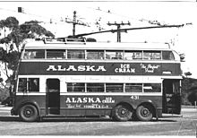 Adelaide troleybüs numarası 431 - 1953.jpg