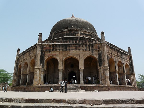 Adham Khan's Tomb, which also serves as his mother, Maham Anga's tomb, Mehrauli, Delhi.