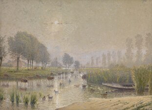 La Mare aux canards au musée royal des Beaux-Arts d'Anvers.